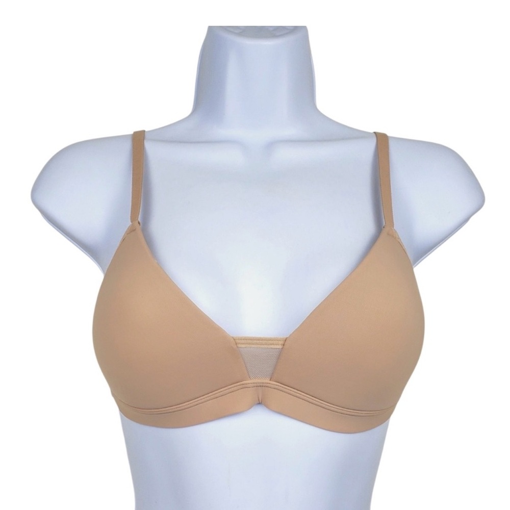Pepper Womens Nude Wireless Bra Size S